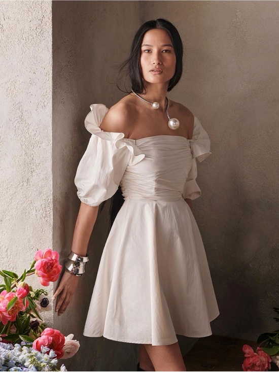 Prabal Gurung Dresses & Skirts - Prabal Gurung for JCPenney Puff Sleeve Off Shoulder Mini Dress